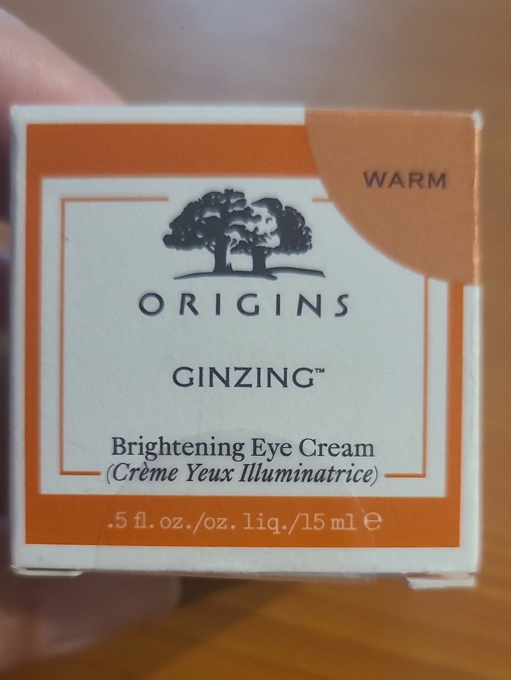 ORIGINS Ginzing Eye cream Warm Brightens Depuffs Reduces dark circles NEW